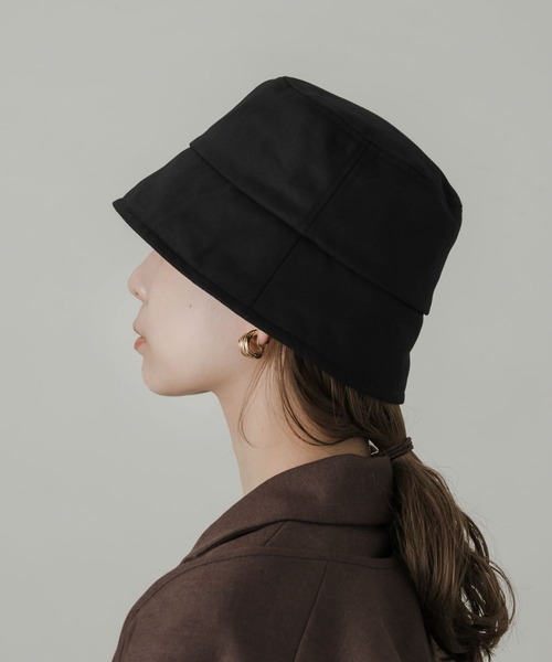 SMELLY(スメリー)の「ダウンブリムバケットハット(ハット・レディース・モカ/アイボリー/ブラック・-)」の17枚目の写真