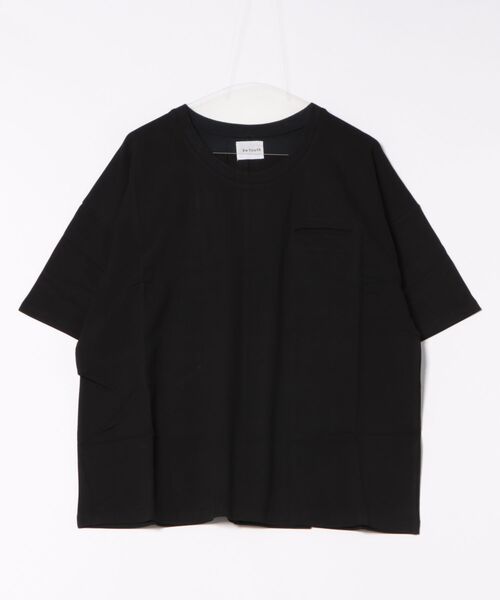 Re Youth(リユース)の「マックスウェイト ポケットTシャツ(Tシャツ/カットソー・レディース・ブラック・SMALL)」の1枚目の写真