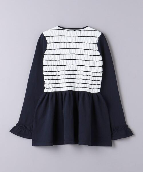 UNITED ARROWS　リボンペプラムニット　ブラック　ユナイテッドアローズ リボン ペプラム ニット