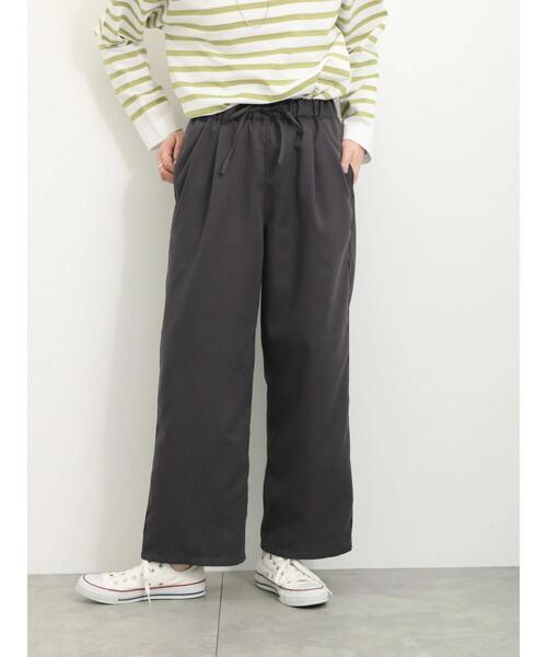 Samansa Mos2 blue(サマンサモスモスブルー)の「ツイルイージーパンツ(その他パンツ・レディース・ブルー/ネイビー/ブラック/グレー・F)」の11枚目の写真
