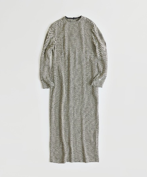 THE SHINZONE(ザ シンゾーン)の「THE SHINZONE KOMON JQ DRESS 24SMSOP03(ワンピース・レディース・ブラック・36)」の3枚目の写真