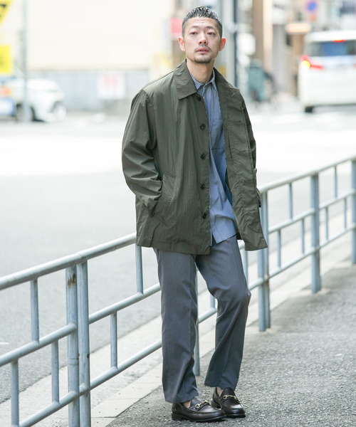 希少サイズ ロロピアーナ ハーフコートスエード襟 スタンドカラージャケット XL 希少サイズ ロロピアーナ ハーフコートスエード襟 スタンド