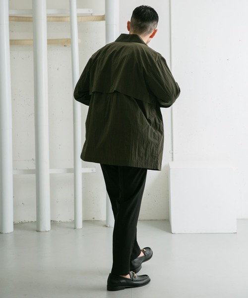 EZUMi リブ使いハーフコート サファリジャケット セール】リネンライクハーフスリーブジャケット（その他アウター