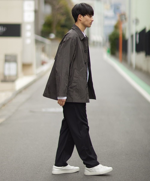 セール】『撥水』『XLサイズあり』セットインナイロンハーフコート