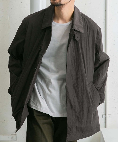 ARIES ナイロンコート 超高密度ナイロンのウォータープルーフコート/ブラック | Factelier