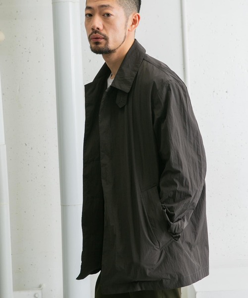 セール】『撥水』『XLサイズあり』セットインナイロンハーフコート