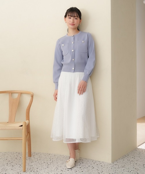 TRUDEA(トルディア)の「スポンディッシュメタルボタンカーディガン(カーディガン/ボレロ・レディース・ネイビー/アイボリー/グレイッシュベージュ/サックスブルー・MEDIUM/LARGE)」の18枚目の写真