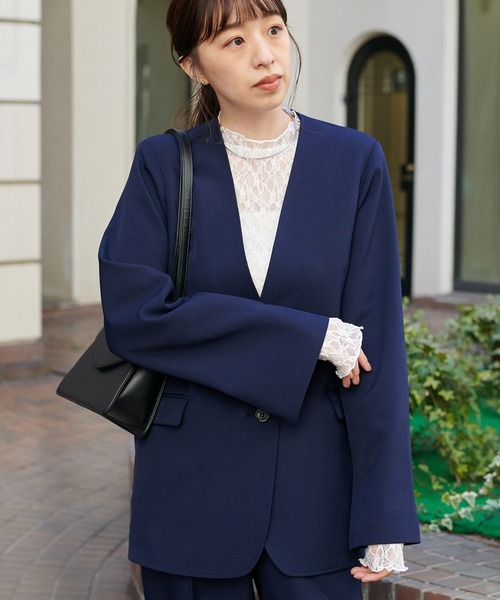 ディスコート　オケージョンジャケット DISCOAT（ディスコート）の「【＠yuyukekelife監修】袖スリット