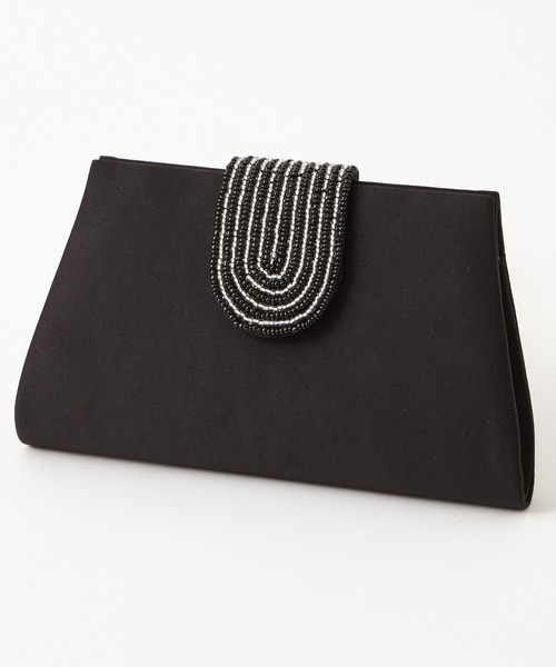 AIMER(エメ)の「ビーズ刺繍ベルトクラッチバッグ(クラッチバッグ・レディース・ブラック/グレー/キャメル・FREE)」の1枚目の写真