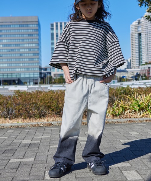 PAIRMANON STREET】グラデーション ブリーチ ワイド ストレート