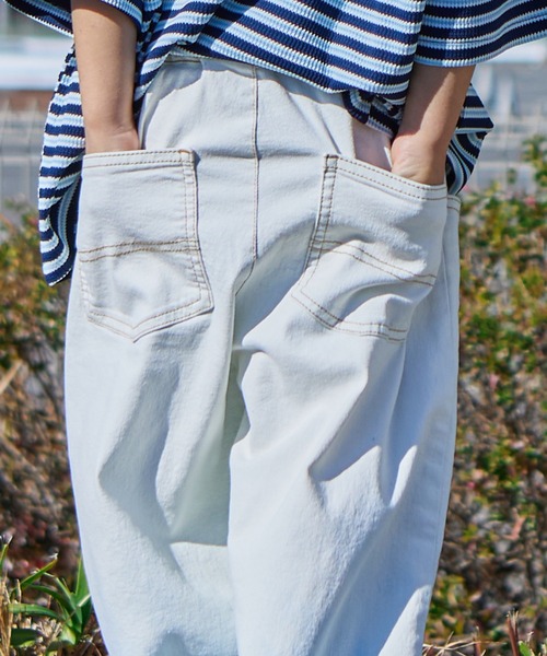 【ARMANI JEANS】ワイド ストレート ブリーチ デニムパンツ PAIRMANON STREET パンツ 「PAIRMANON STREET」グラデーション