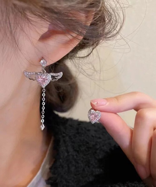 Mayree（メイリー）の「【float】Y2K ハート ウイング ラインストーン