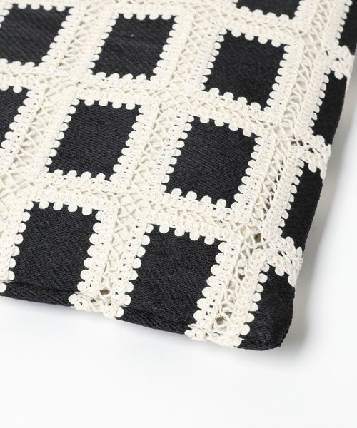 niko and...（ニコアンド）の「オリジナルレース編みトートバッグ（トートバッグ・レディース・ホワイト/ブラック/ラベンダー/グリーン/ブルー/マスタード・0）」の20枚目の写真