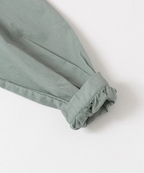 URBAN RESEARCH DOORS（アーバンリサーチドアーズ）の「『親子リンク』コットンボイル2WAYブラウス(KIDS)（シャツ/ブラウス・キッズ・ミント/オフホワイト・135/120/105）」の3枚目の写真