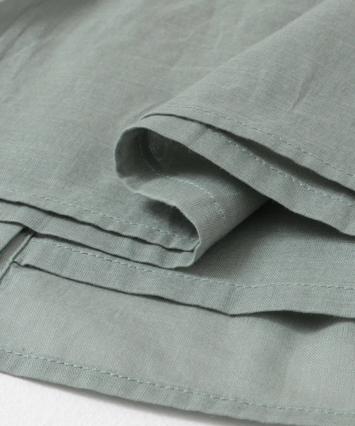 URBAN RESEARCH DOORS（アーバンリサーチドアーズ）の「『親子リンク』コットンボイル2WAYブラウス(KIDS)（シャツ/ブラウス・キッズ・ミント/オフホワイト・135/120/105）」の4枚目の写真