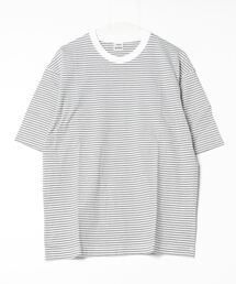 ティゴラ TIGORA コットンセミワイドTシャツ ボーダー