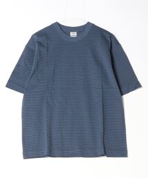 ティゴラ TIGORA コットンセミワイドTシャツ ボーダー