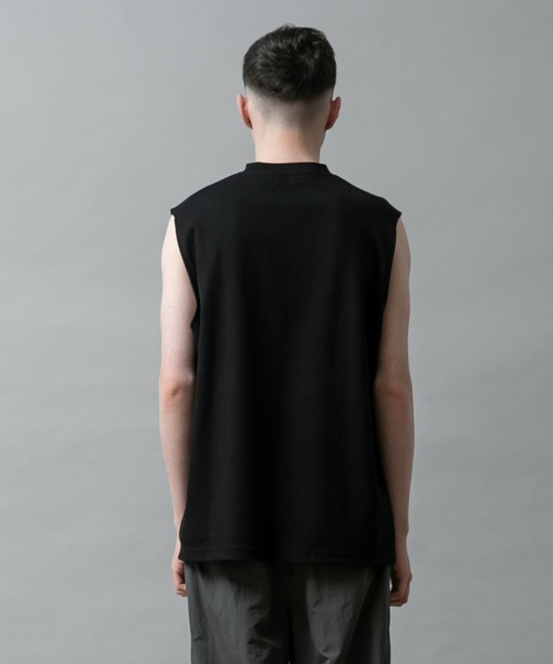 セール】テクスチャダブルニットスリーブレスTシャツ（Tシャツ