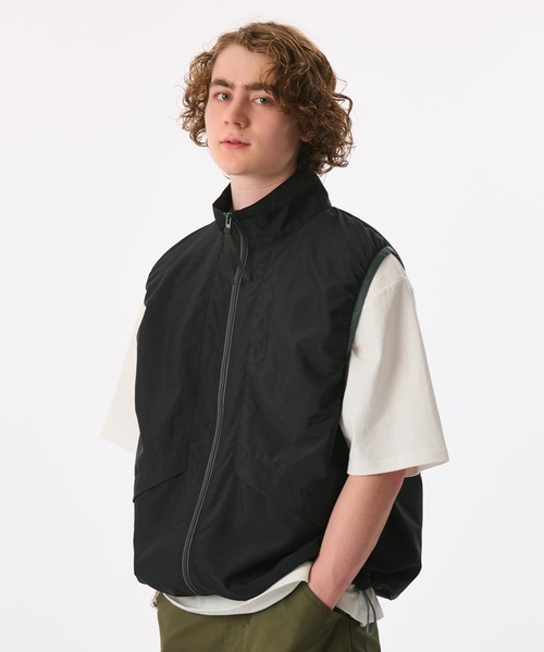 注目ショップ・ブランドのギフト セール】STAND NECK VEST/スタンドネックシティベスト CITY トップス