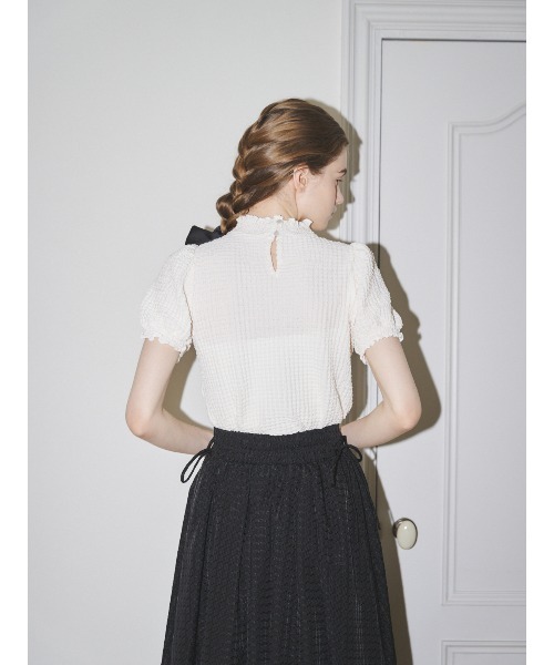 MIRO AMURETTE（ミロアミュレット）の「ME logo Tops（Tシャツ/カットソー・レディース・ブラック/ホワイト・FREE）」の12枚目の写真