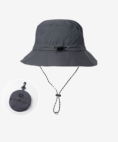 Ressaca（レサーカ）の「ポケッタブルバケットハット 撥水（ハット・メンズ・ネイビー/ブラック/グレー/レンガ/ベージュ/カーキ・FREE）」の2枚目の写真