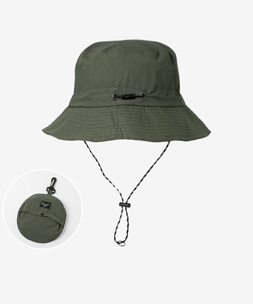 Ressaca（レサーカ）の「ポケッタブルバケットハット 撥水（ハット・メンズ・ネイビー/ブラック/グレー/レンガ/ベージュ/カーキ・FREE）」の4枚目の写真