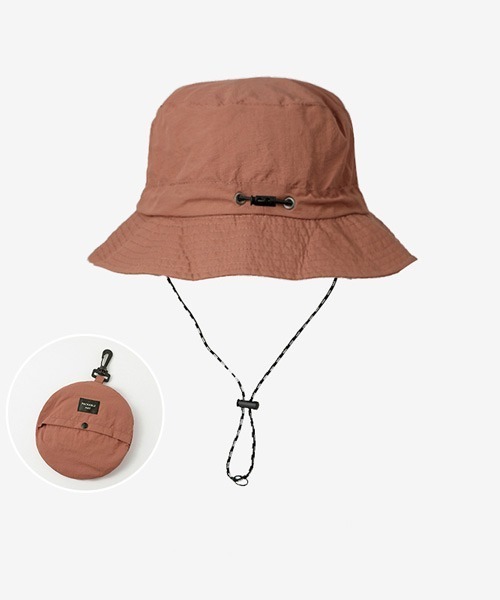 Ressaca（レサーカ）の「ポケッタブルバケットハット 撥水（ハット・メンズ・ネイビー/ブラック/グレー/レンガ/ベージュ/カーキ・FREE）」の6枚目の写真