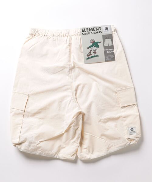 ELEMENT（エレメント）の「ELEMENT メンズ SHOD SHORTS SNOW CA_05 WR ウォークパンツ/ショートパンツ 【2024年春夏モデル】/エレメントウエストゴムカーゴパンツ（カーゴパンツ・メンズ・グリーン系その他/オフホワイト/ブラック・LARGE/MEDIUM/X-LARGE）」の4枚目の写真