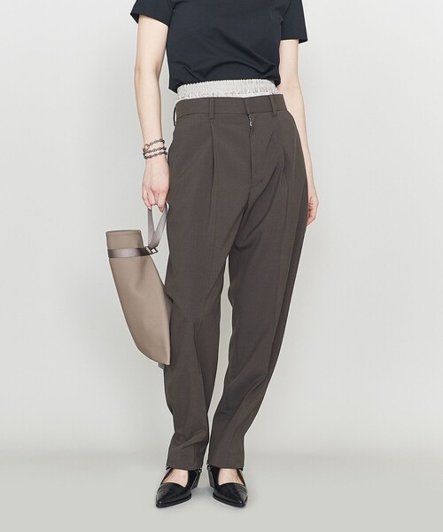 ASTRAET(アストラット)の「<ASTRAET>コンビ レイヤード テーパードパンツ(その他パンツ・レディース・ダークグレー/ライトグレー・0/1)」の3枚目の写真