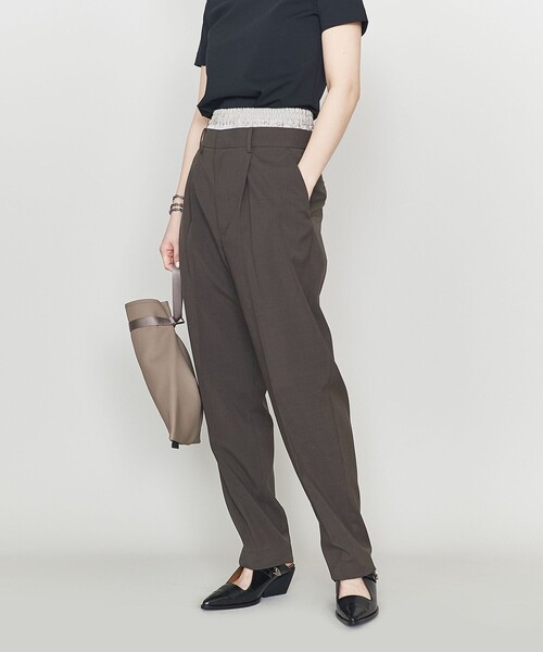 ASTRAET(アストラット)の「<ASTRAET>コンビ レイヤード テーパードパンツ(その他パンツ・レディース・ダークグレー/ライトグレー・0/1)」の4枚目の写真