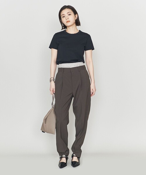 ASTRAET(アストラット)の「<ASTRAET>コンビ レイヤード テーパードパンツ(その他パンツ・レディース・ダークグレー/ライトグレー・0/1)」の6枚目の写真