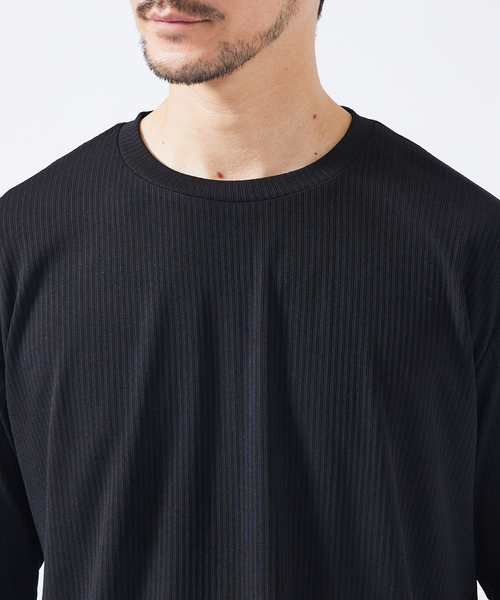 ABAHOUSE（アバハウス）の「【ストレッチテレコ】長袖Tシャツ（Tシャツ/カットソー・メンズ・ブラック/ホワイト/チャコールグレー・48/46/44）」の13枚目の写真