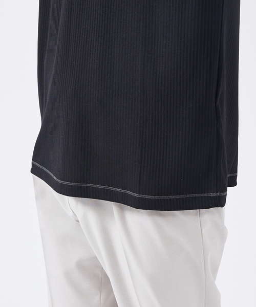 ABAHOUSE（アバハウス）の「【ストレッチテレコ】長袖Tシャツ（Tシャツ/カットソー・メンズ・ブラック/ホワイト/チャコールグレー・48/46/44）」の14枚目の写真