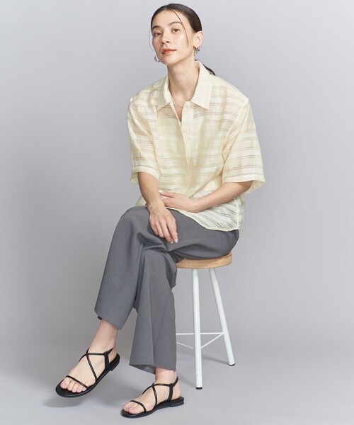 BEAUTY&YOUTH UNITED ARROWS（ビューティーアンドユースユナイテッドアローズ）の「スマートクロス バックストラップ サンダル（サンダル・レディース・シルバー/ブラック/ゴールド・36/38/37）」の8枚目の写真