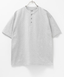 GOOD CREW USコットンヘンリーネック半袖Tシャツ
