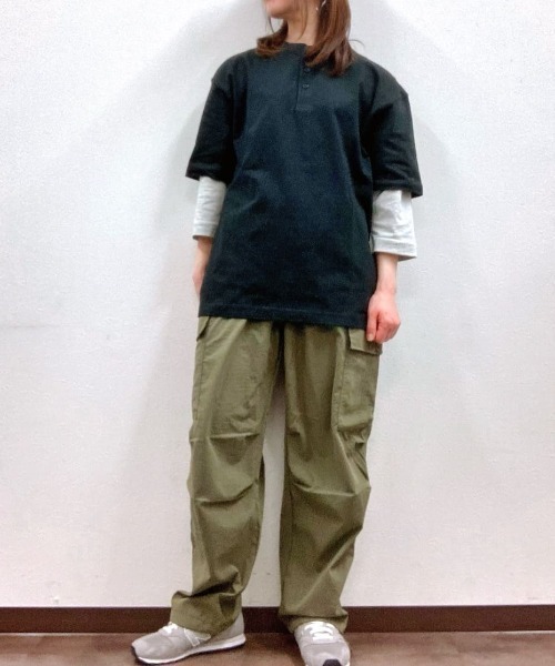 Mac-House(マックハウス)の「GOOD CREW USコットンヘンリーネック半袖Tシャツ(Tシャツ/カットソー・メンズ・ホワイト/グレー/ブラック・XXL/XL/L/M/S)」の8枚目の写真