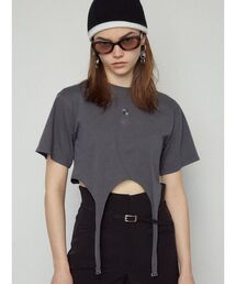 EMODA | ガーターロゴトップ(Tシャツ/カットソー)