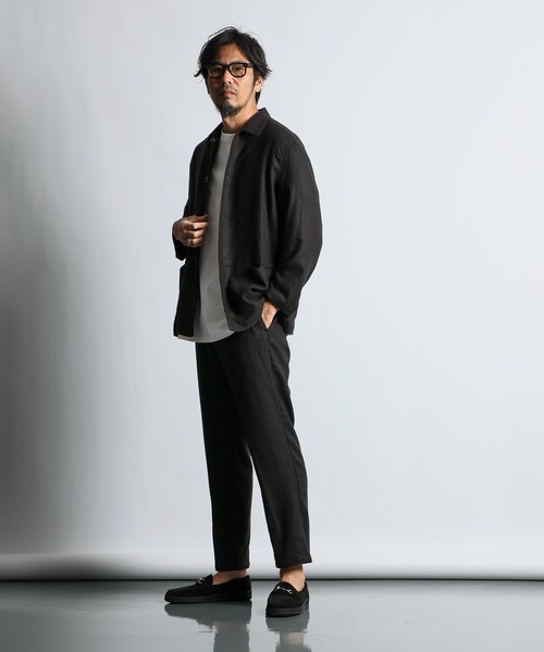 The DUFFER of ST.GEORGE（ザダファーオブセントジョージ）の「SET UP COVERALL JACKET：セットアップ カバーオール ジャケット（カバーオール・メンズ・ブラック/ネイビー・MEDIUM/X-LARGE/LARGE）」の9枚目の写真