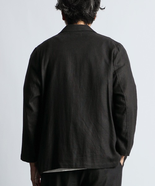 The DUFFER of ST.GEORGE（ザダファーオブセントジョージ）の「SET UP COVERALL JACKET：セットアップ カバーオール ジャケット（カバーオール・メンズ・ブラック/ネイビー・MEDIUM/X-LARGE/LARGE）」の17枚目の写真