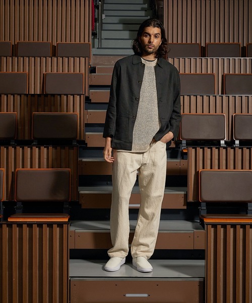 The DUFFER of ST.GEORGE（ザダファーオブセントジョージ）の「SET UP COVERALL JACKET：セットアップ カバーオール ジャケット（カバーオール・メンズ・ブラック/ネイビー・MEDIUM/X-LARGE/LARGE）」の7枚目の写真