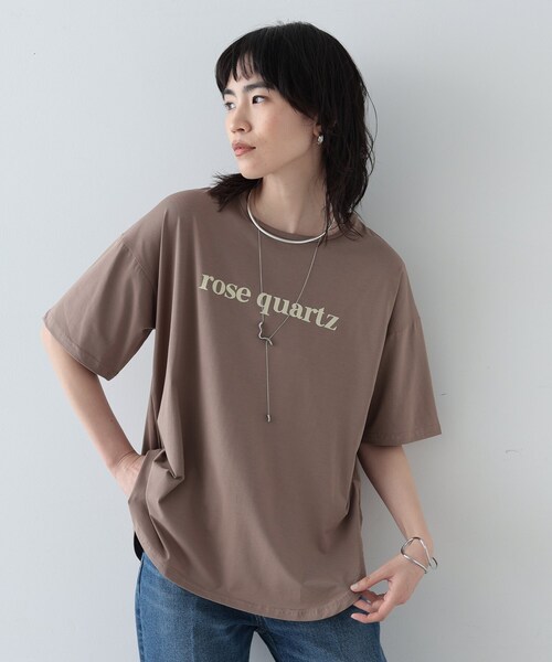 GALLEST（ギャレスト）の「◆フロントロゴTシャツ（Tシャツ/カットソー・レディース・ブラウン系/ホワイト/ブラック/ライトブルー・38）」の4枚目の写真