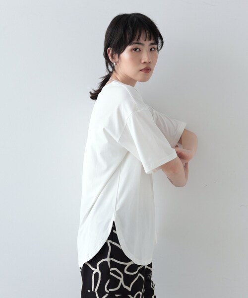 GALLEST（ギャレスト）の「◆フロントロゴTシャツ（Tシャツ/カットソー・レディース・ブラウン系/ホワイト/ブラック/ライトブルー・38）」の7枚目の写真