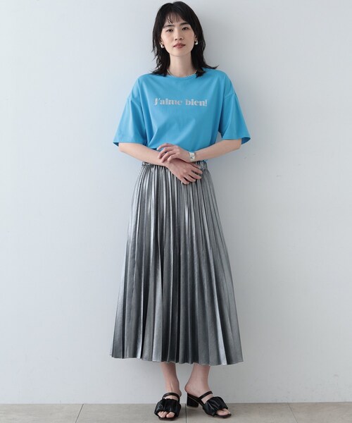 GALLEST（ギャレスト）の「◆フロントロゴTシャツ（Tシャツ/カットソー・レディース・ブラウン系/ホワイト/ブラック/ライトブルー・38）」の11枚目の写真