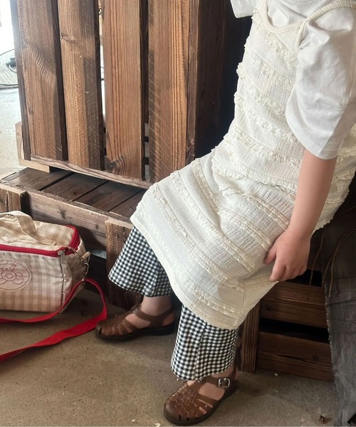 Bambin（ボンバン）の「【 Bambin / ボンバン 】 ミニフリル キャミワンピース（ワンピース・キッズ・ライトブルー/ホワイト・130/120/110/100）」の6枚目の写真