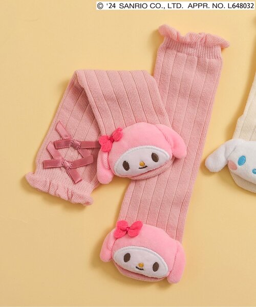 sanrio（サンリオ）の「サンリオキャラクターズモチーフハイソックス（ベビーシューズ/ベビーソックス・キッズ・アイボリー/ピンク・9/12）」の2枚目の写真