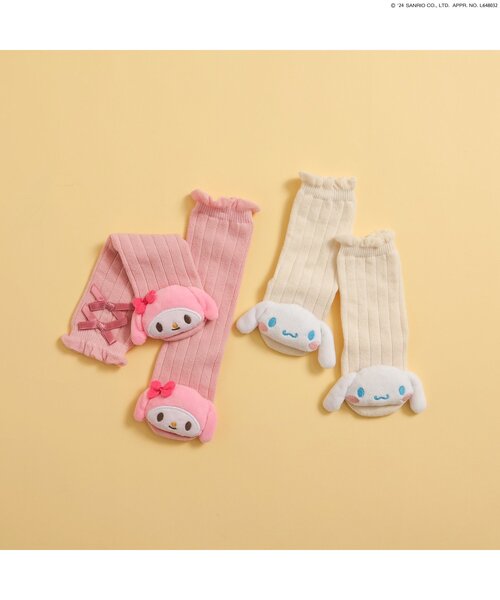sanrio（サンリオ）の「サンリオキャラクターズモチーフハイソックス（ベビーシューズ/ベビーソックス・キッズ・アイボリー/ピンク・9/12）」の3枚目の写真