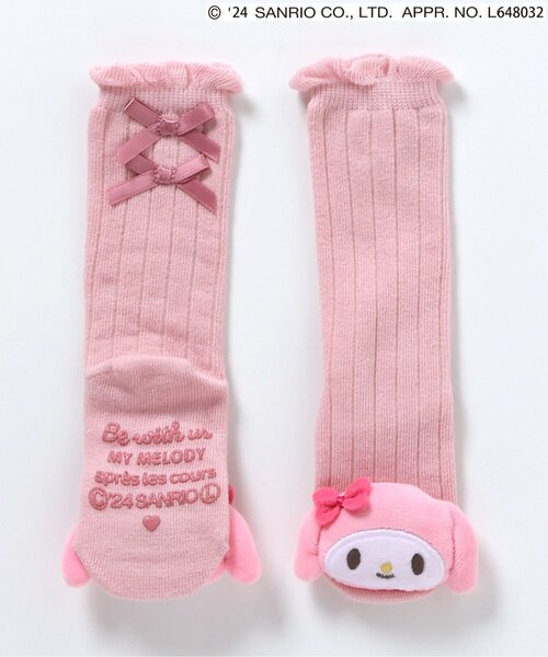 sanrio（サンリオ）の「サンリオキャラクターズモチーフハイソックス（ベビーシューズ/ベビーソックス・キッズ・アイボリー/ピンク・9/12）」の6枚目の写真