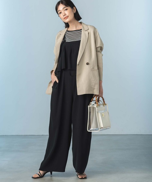 Gready Brilliant（グレディブリリアン）の「バンブーＰＶＣバッグ（ハンドバッグ・レディース・ブラック/オフホワイト・FREE）」の5枚目の写真