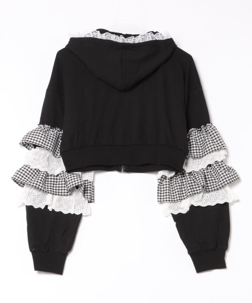 Ank Rouge（アンクルージュ）の「フリルパーカー（パーカー・レディース・ブラック/ホワイト/ピンク/ブルー・M）」の16枚目の写真