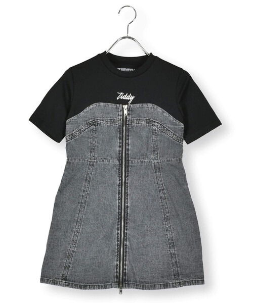 ZIDDY（ジディ）の「ダブルジップドッキングワンピース(130~160cm)（ワンピース・キッズ・ネイビー/ブラック・FREE/130cm/140cm/150cm）」の7枚目の写真